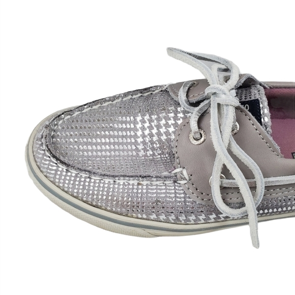 Sperry Top-Sider Metallic Silver boat shoes - Picture 2 of 8